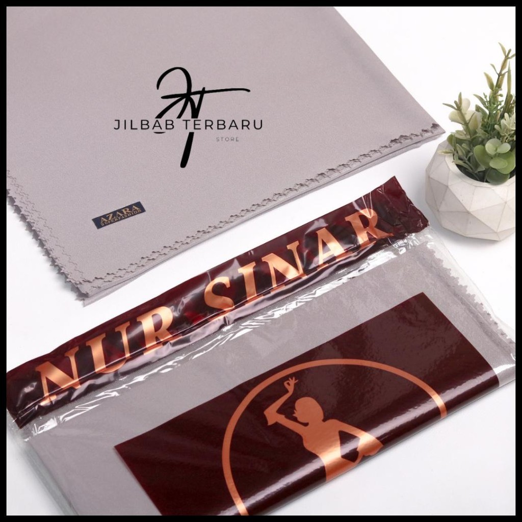 JILBAB SEGIEMPAT LUXURY SYARI/SEGI EMPAT SINAR SYARI/ HIJAB POLOS  UKURAN 130X130 CM