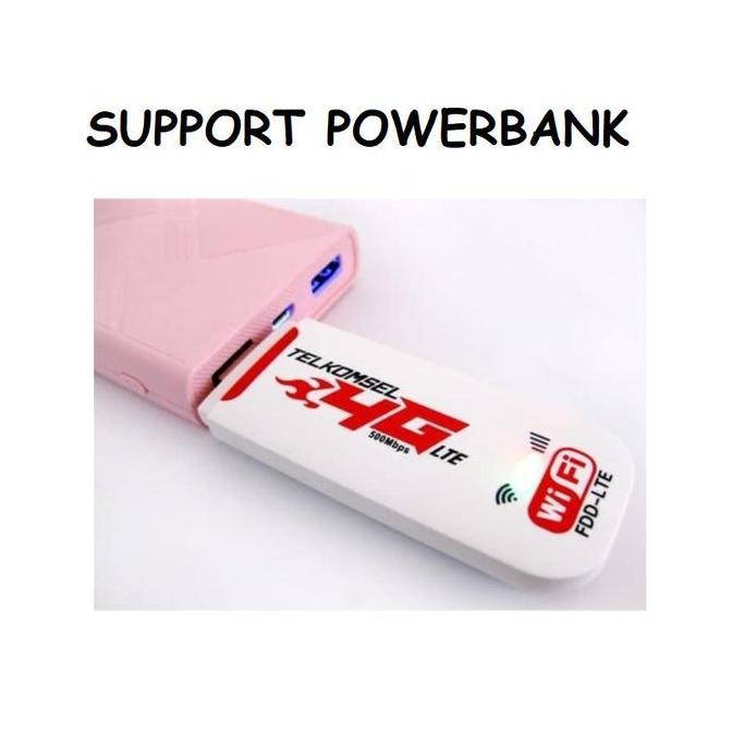 Modem Wifi Usb 4G Lte Portable Internet Penghubung Penyambung Konektor New Stok