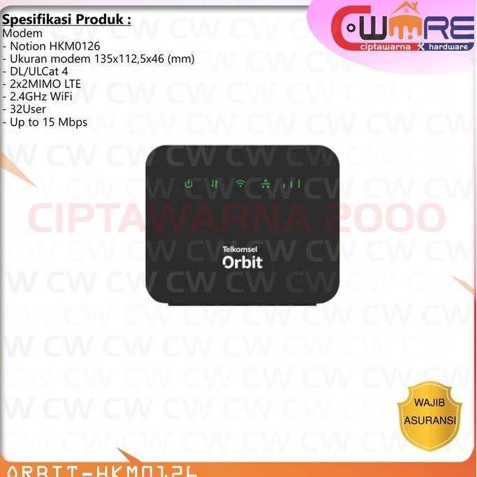 Modem Telkomsel Orbit Star Lite Internet 4G Lte Wifi 2.4 Ghz New Stok