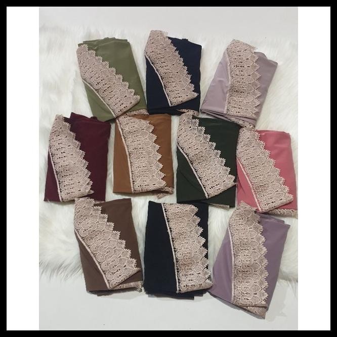 HIJAB INSTAN JERSRY KOREA BERGO  RENDA ARAB IZZA COLLECTION