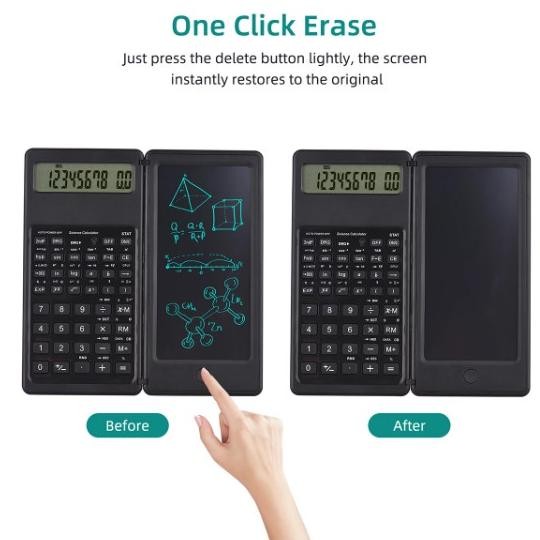 

Kalkulator Lipat Calculator ilmiah Scientific E-Writer LCD Note Pen S9