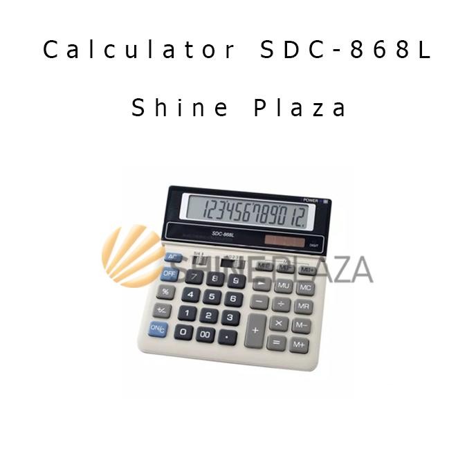 

Calculator Pasar 12 Digit SDC-868L - Kalkulator 868