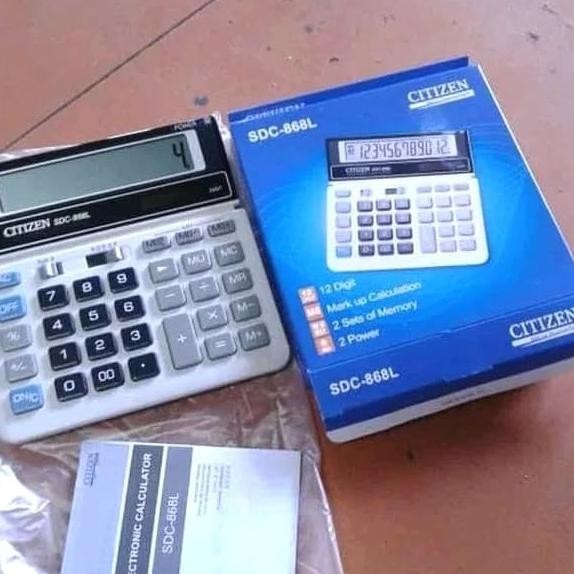 

Kalkulator Citizen Type SDC 868 L - Calculator Citizen 12 Digit 868 L