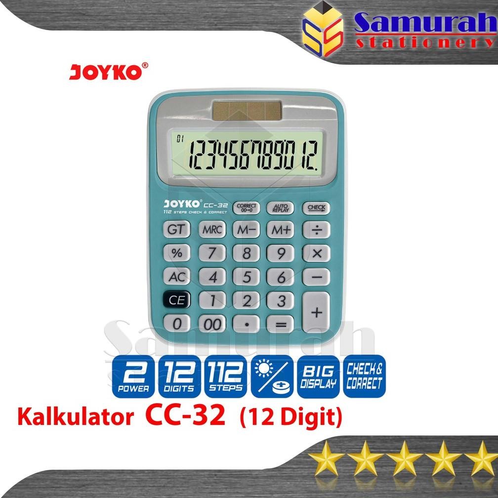 

Kalkulator Meja Joyko CC 32 / Mesin Hitung CC-32 / Calculator 12 Digit / Check Correct / Big Display