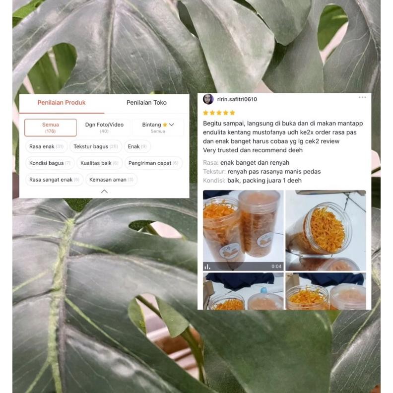 

Kentang Mustofa DapurAuliaa Toples 1000ml Mustofa Kering Pedas Manis Renyah Tanpa Campuran SMG