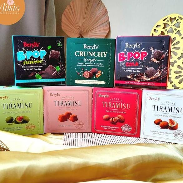 

Beryls Classic Tiramisu Almond White Milk Chocolate Coklat Beryls