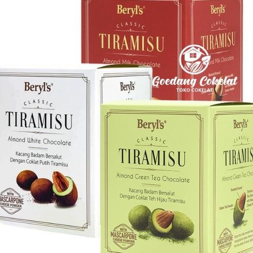 

Beryls Classic Tiramisu Almond Green Tea Milk White Chocolate 100G