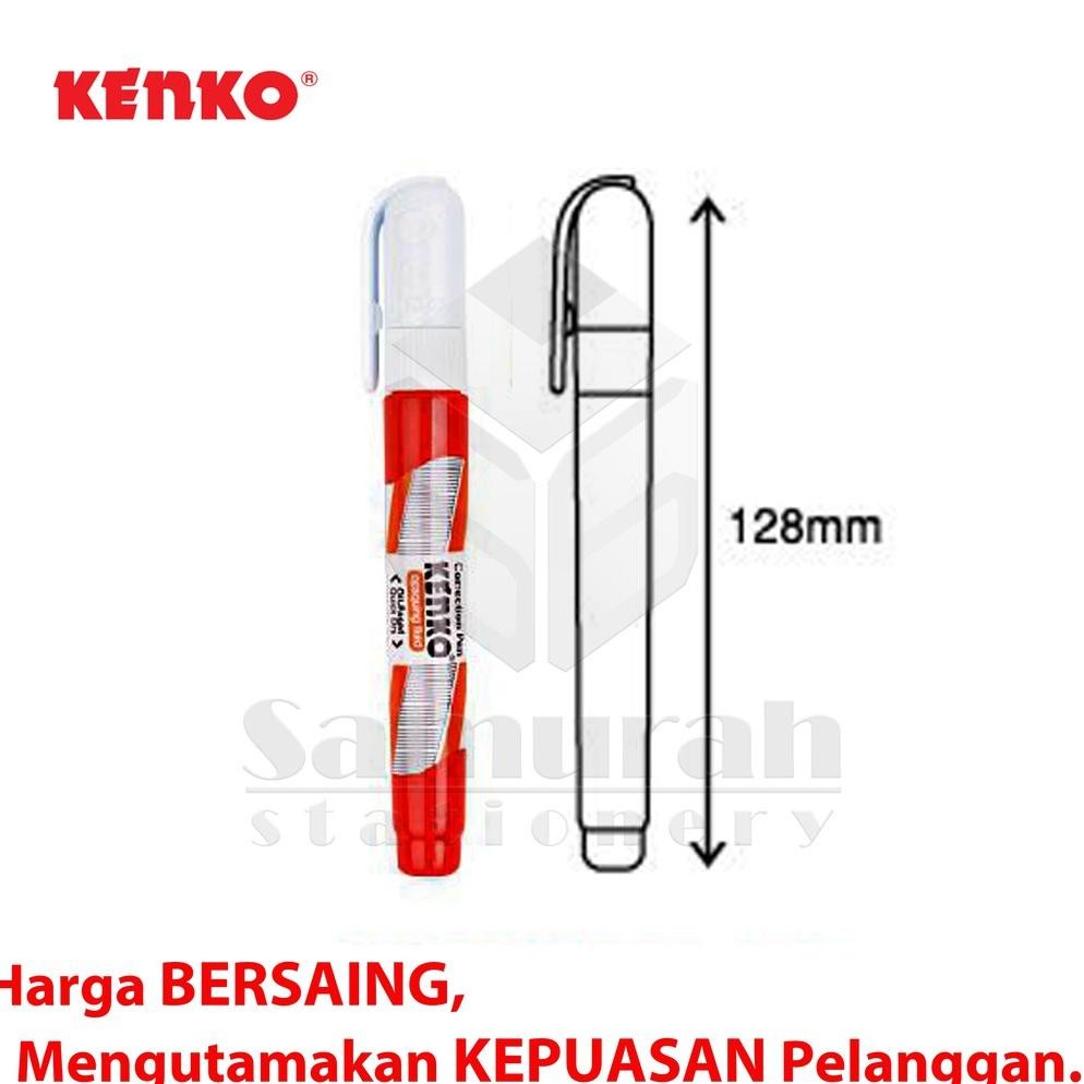 

Correction Pen Kenko Ke-301 Merah / Tip-Ex Cair KE 301 1 box isi 12 Pcs / Tipe X Fluid Bentuk Panjang