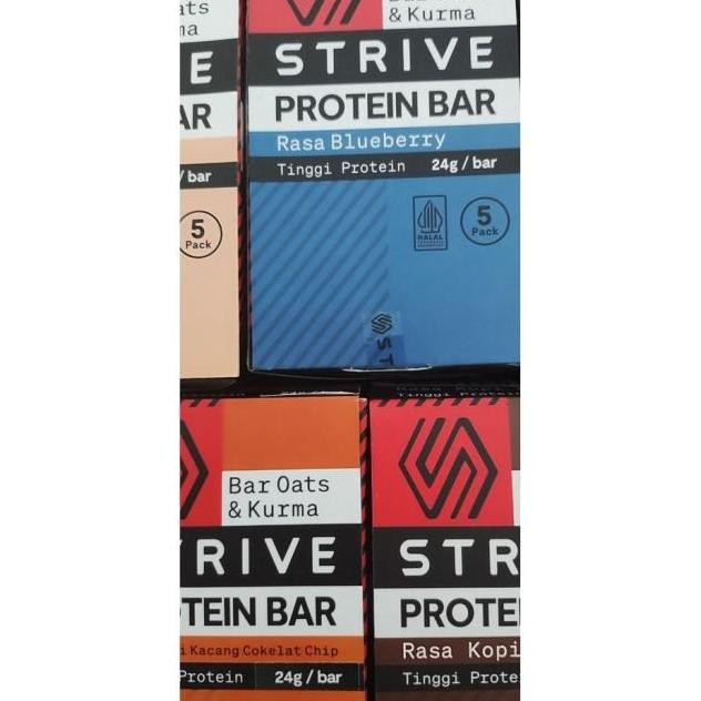 

Strive Protein Bar 60Gr Varian Rasa Pcs