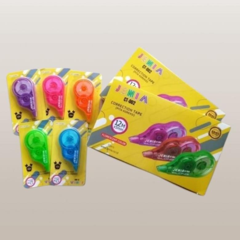 

Correction Tape/Tipe - X Kertas Jenia Isi 12 Pcs (1 Lusin)