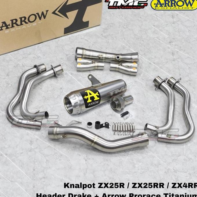 Knalpot Zx25 Zx25R Zx25Rr Zx4Rr Arrow Prorace Fullsystem Best Seller