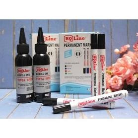 

Tinta Refill Spidol Permanen HQ Line 100ml - Hitam