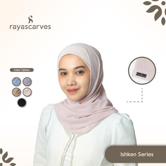 Sale Rayascarves - Ishken Pashmina Instant 2 In 1 - Pashmina Inner Ceruty - Inner Ciput Tali Rayon C