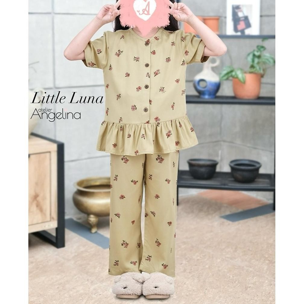 PIYAMA ANAK LITTLE LUNA - PARIS VISCOSE (8-10y, 10-12y) ATELIER ANGELINA AST