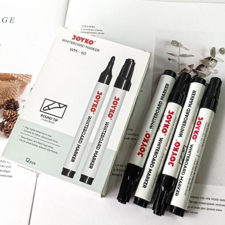 

Spidol Joyko permanent / Spidol Joyko White board (1 pack isi 12 pcs)