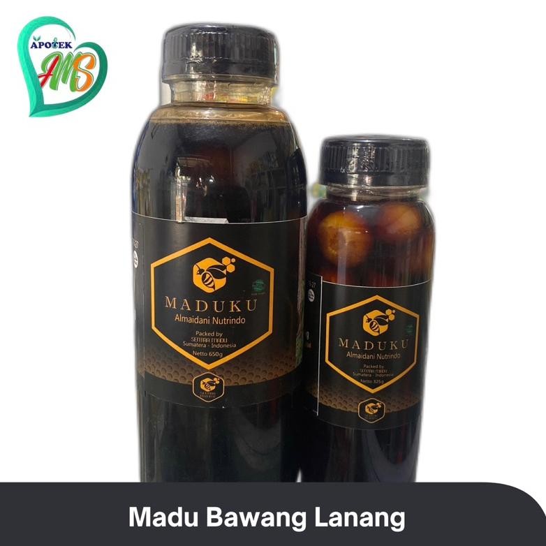 

Madu Bawang Lanang | Madu Multiflora + Bawang Putih Tunggal | Maduku