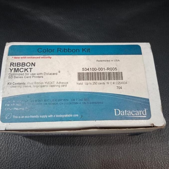 Ribbon Color Ymckt 534100-001-R005 Untuk Datacard Sd160 New Stok