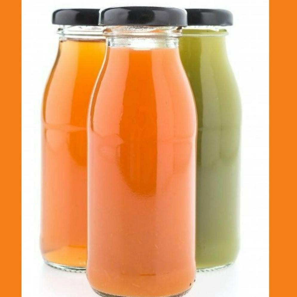 9 Sembilan pcs 200300330 350ml Botol Juice 350ML Kaca Baru Tutup Seng Botol Kaca Juice Botol Jus Kac