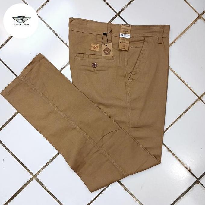 celana panjang katun hu rider standard casual pria