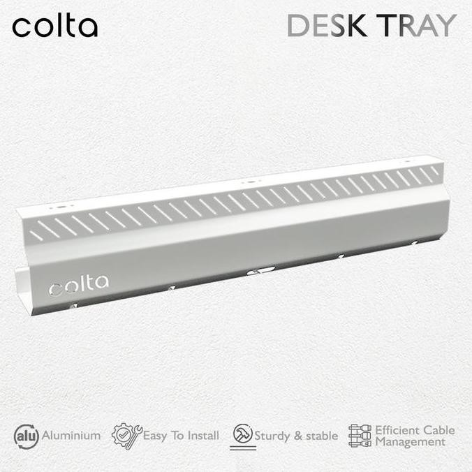 

JUAL Colta Under Desk Cable Tray Terminal Bracket Organizer Management Tatakan Kabel Stop Kontak Organizer Cable Holder Tatakan for Adjustable Electric Standing Desk