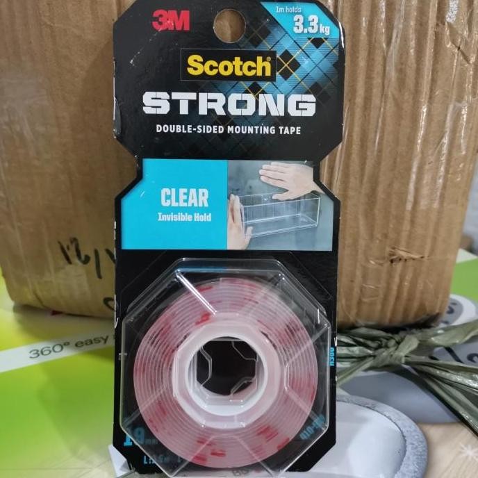 

HOT PROMO 3M CLEAR STRONG DOUBLE TAPE 3M ORIGINAL DOUBLETAPE 3M