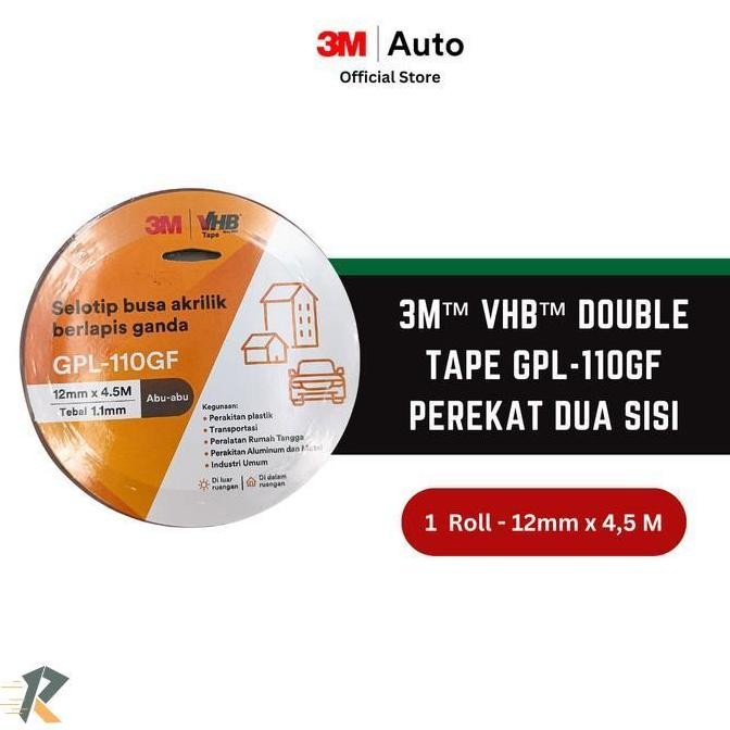

HARGA DISKON Double Tape 3M VHB Merah 12mm x 4.5 M - Isolasi Bolak Balik Asli Made in USA