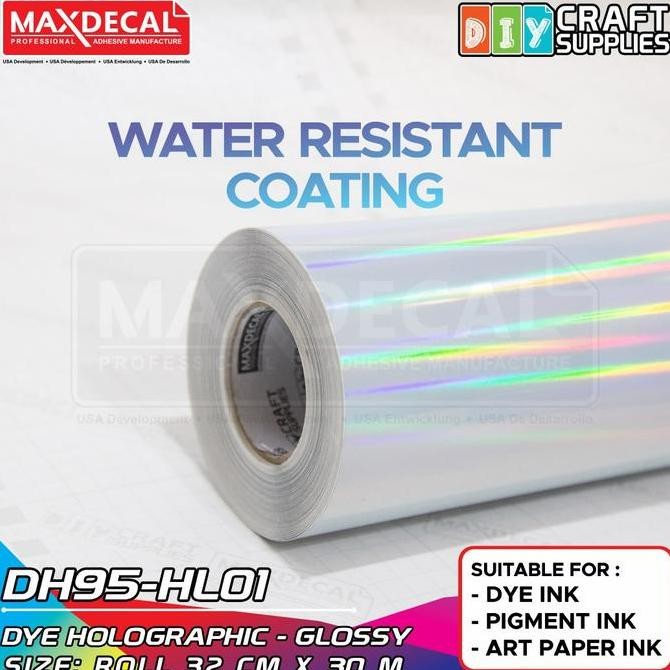 

HRG DISKON MAXDECAL DH95 - HL01 Sticker Vinyl Hologram PET Inkjet Coating A3 ROLL