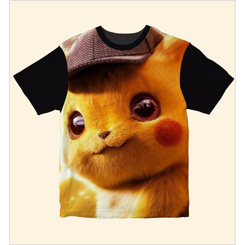 Kaos Anak 3D Pikachu Face - Kaos Anak 3D Unisex - Kazzamy Store