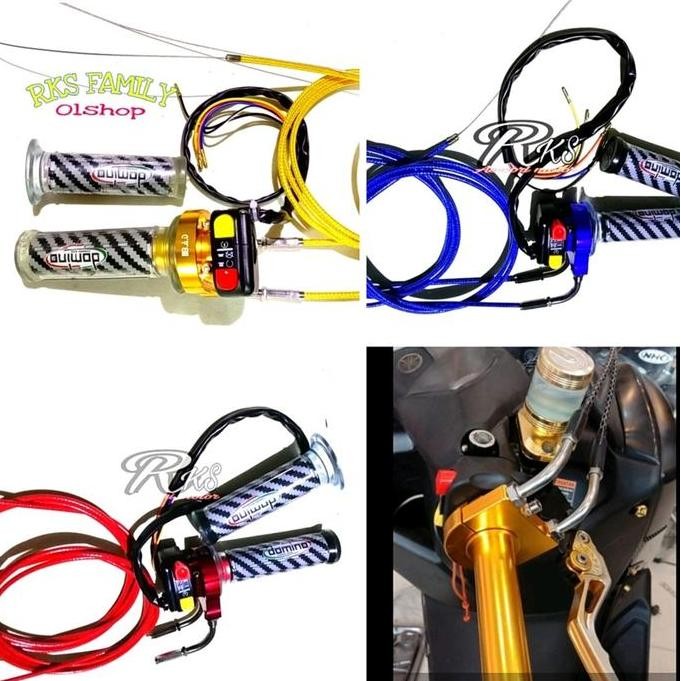 Gas spontan 2 kabel 2 tali untuk nmax lexi uarox vario beat fino MIO vixion satria dll universal