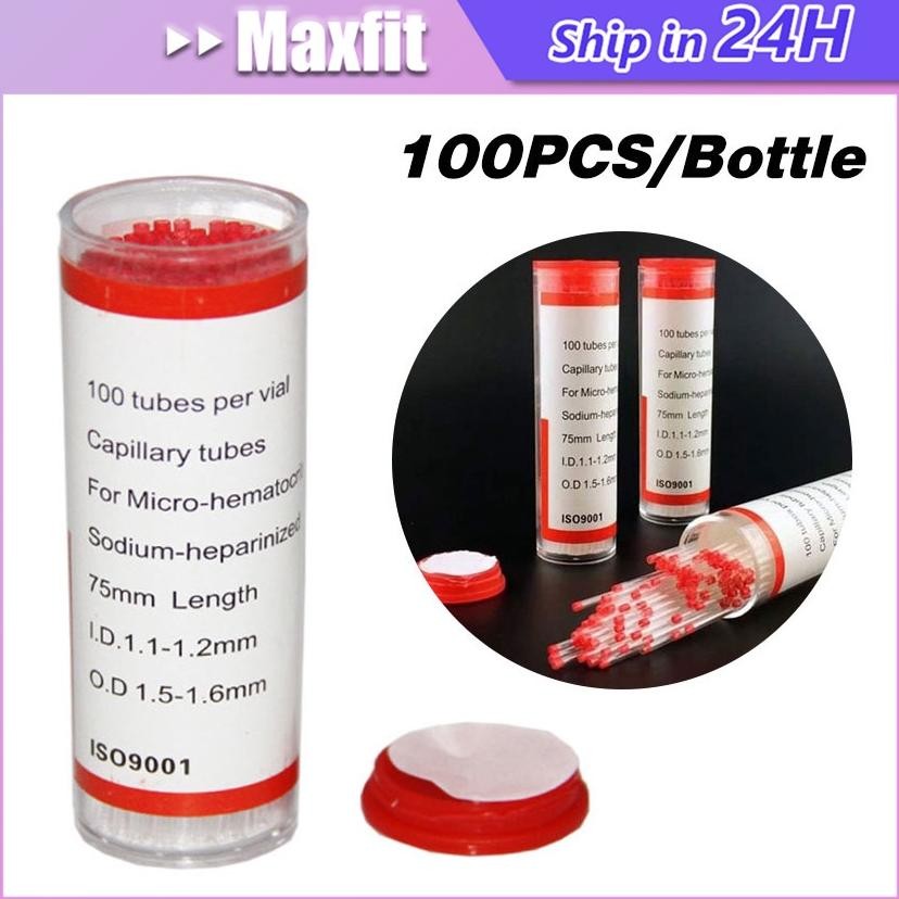 Promo 6.6 Tabung Pipa Kapiler Tabung Hematokrit Haematocrit Mikro Kapiler Heparin Pipa Kapiler Labor