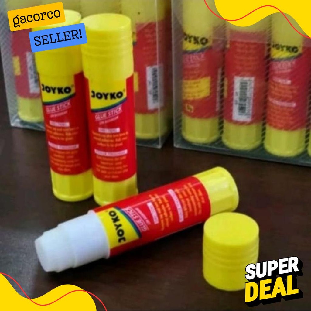 

(12Pcs) Glue Stick / Lem Batang Joyko Gs-09 1 Box Isi 12Pcs /8Gr Diskon