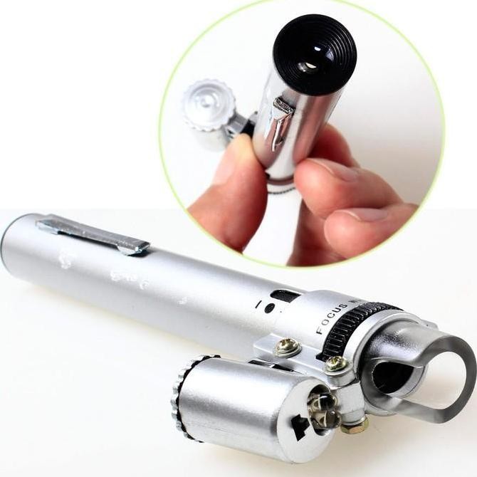 

HARGA DISC - Portable Pocket Jewelry Zoom 100X Microscope Loupe Magnifier Pen