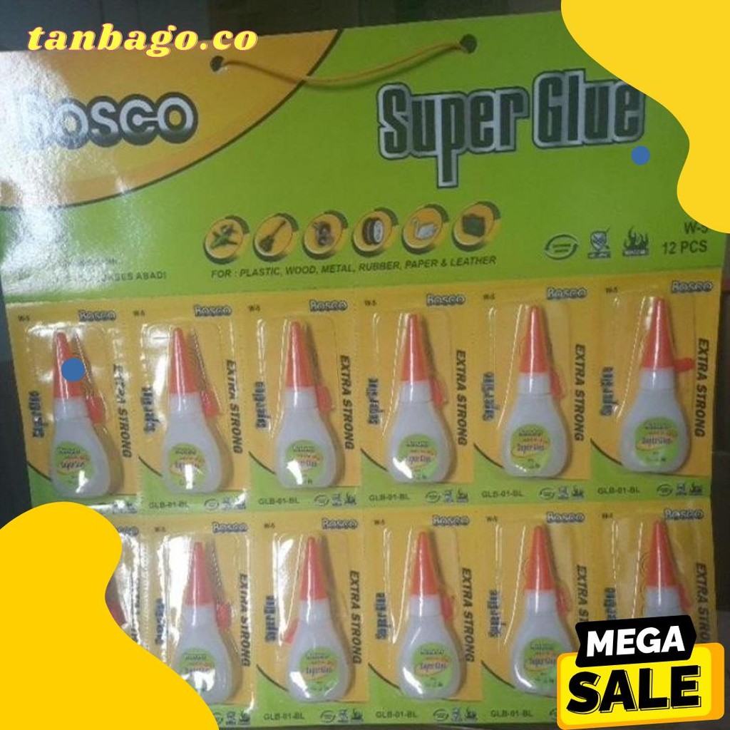 

Lem Super Glue Bosco Botol Harga Perlusin Terlaris! Produk Ini Banyak Dicari