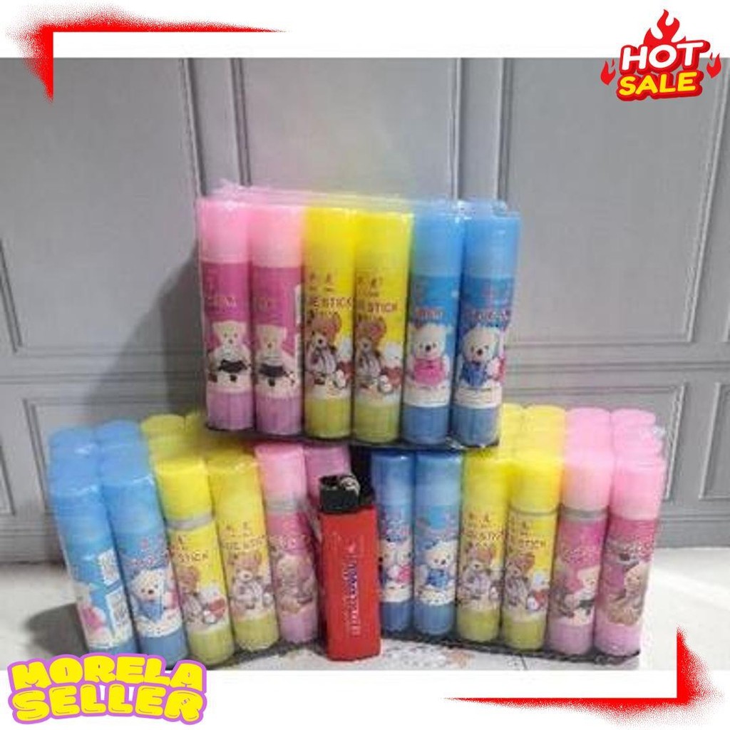 

Lem Stik (1Pak=24Pc) Kecil 10Gram/ Lem Stick / Lem Murah / Lem Fancy / Glue Stik Fancy Diskon