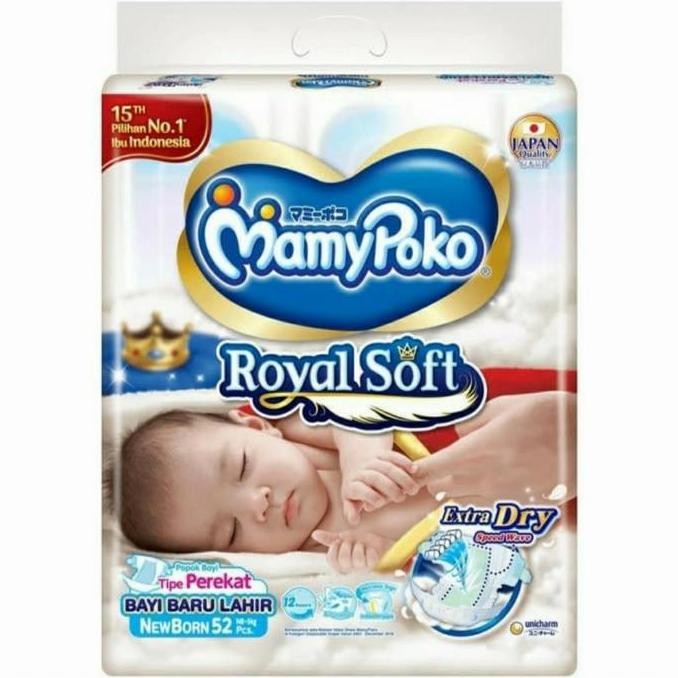 Tersedia mamypoko extra dry nb52/mamypoko extradry nb52/mamypoko newborn
