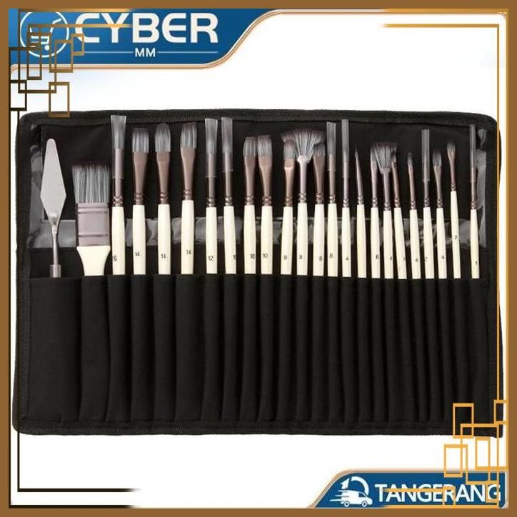 

[CRM] 24PCS ARTIST PAINT BRUSHES SET/KUAS LUKIS SET/WATERCOLOR PAINT BRUSHES