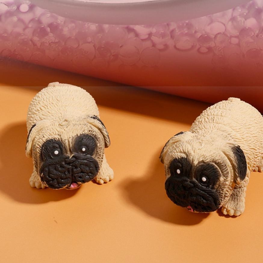 Promo Mainan Anak Animal Squishy Dekompresi Dog Anjing Hewan Lucu Tiktok Pug.