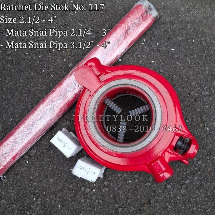 Promo Alat Senai Manual Drat Pipa 2.1/4 - 4 Inch Ratchet