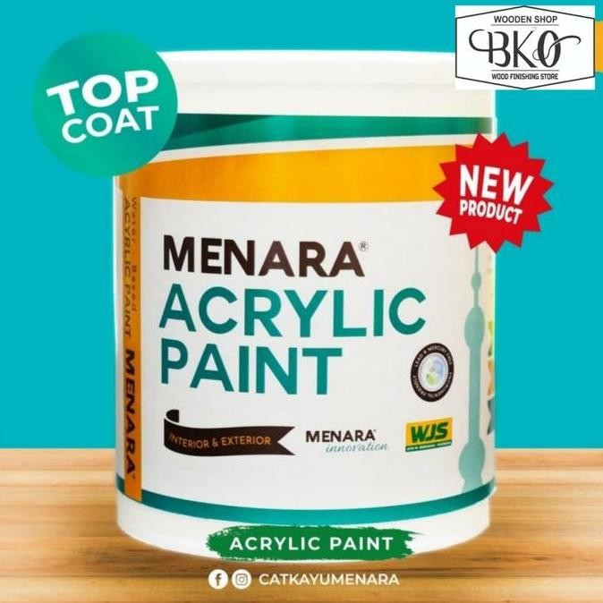 READY Menara Acrylic Paint - Base Coat White/Black - Putih NEW