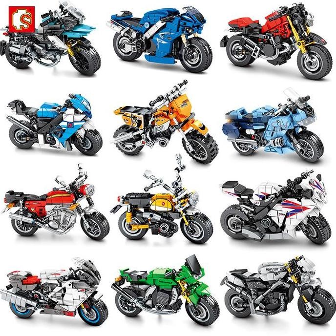 MIni Bricks Motor Sembo Block Motorcycle Balap Sport