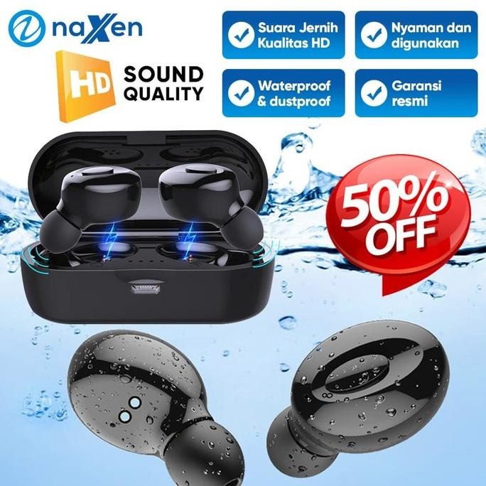 Promo Headset Bluetooth Naxen Xg15 Tws Wireless Bluetooth Earphone 5.0 Ad63.