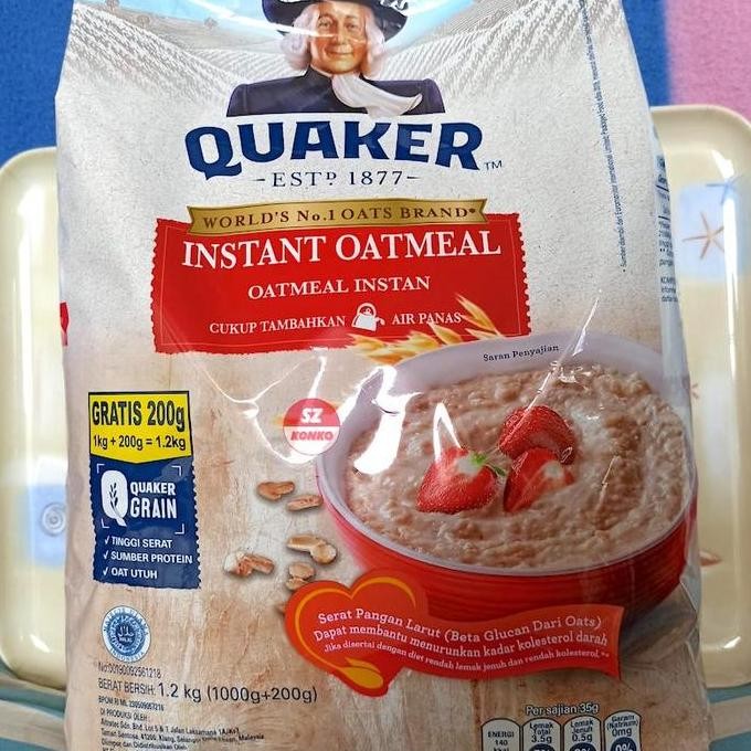 

Quaker Instant Oatmeal 1.2 Kg - Oat Instan Quaker Terlaris