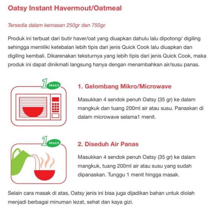 

Oatsy Havermout Oatmeal Instant Best Seller