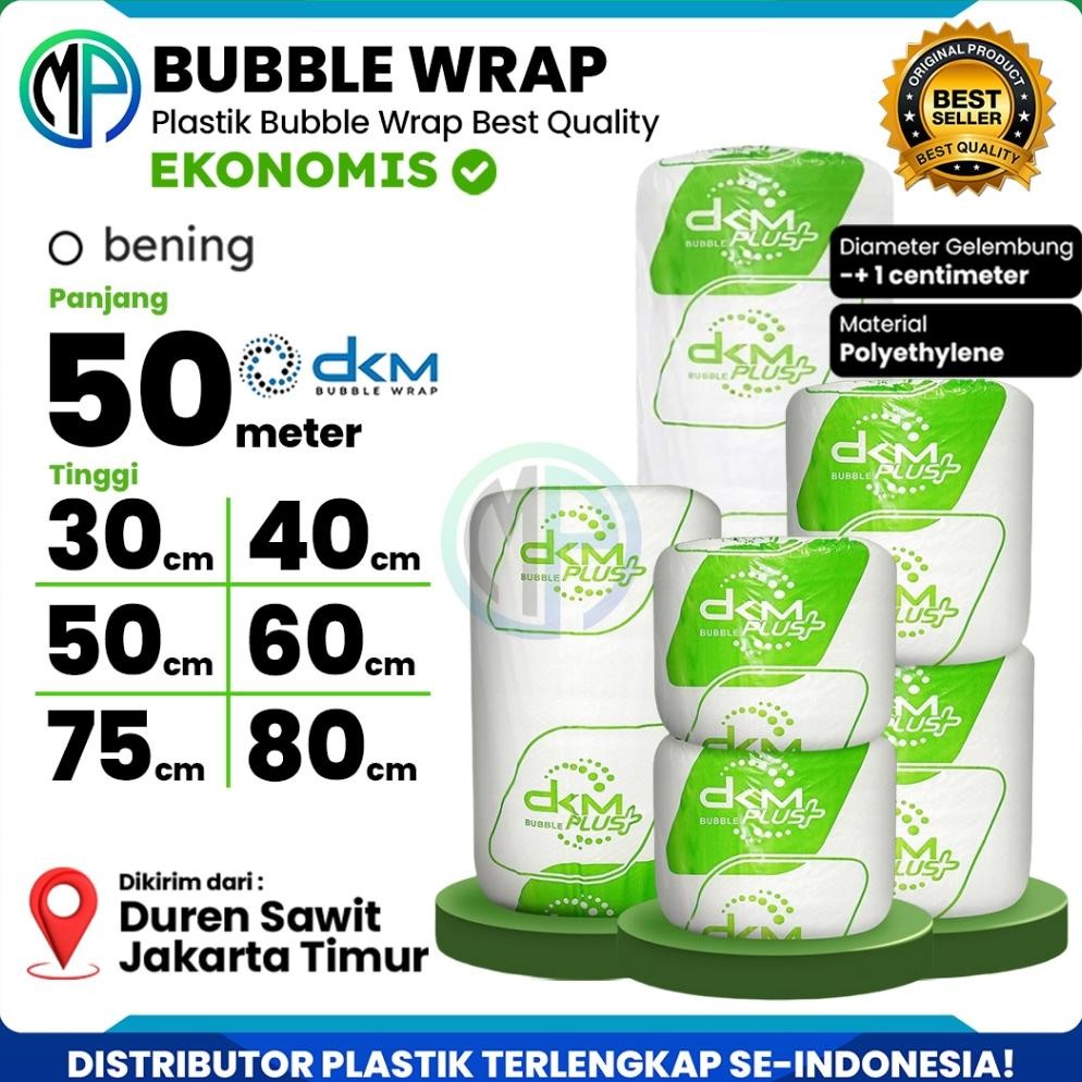 

Produk Baru!! Plastik Bubble Wrap Roll Ekonomis DKM Plus Bening 50m - Harga Termurah