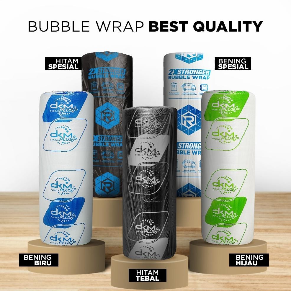 

Produk Baru!! Bubble Wrap DKM - Plastik Pembungkus Paket - Warna Bening / Hitam - Ukuran 125cm x 50m