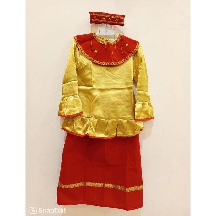 Baju Adat Betawi Cadar Anak Cewe Perempuan Tk Sd