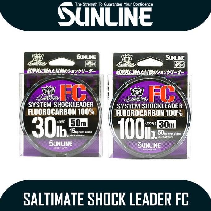 Tersedia Senar Pancing Merk Sunline Saltimate System Shock Leader FC