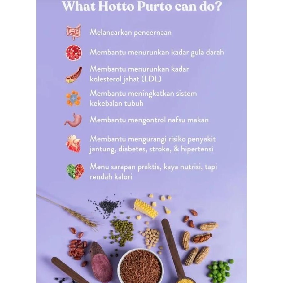 

Hotto Porto Bundling Pouch Multigrain Oat Sweet Potato High Fiber Best Seller