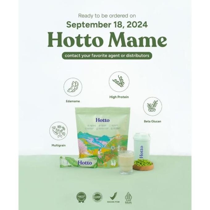 

Promo Hotto Super Hemat !! Bundling Hotto Purto & Hotto Mame Protein Multigrain With Edamame 1 Pouch 16 Sachet Promo