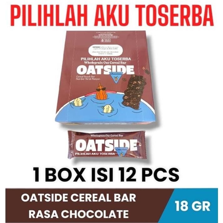

Oatside Oat Cereal Bar Chocolate - ( Harga 1 Box ) Promo